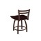 Holland Bar Stool Co 18" Low Back Swivel Vanity Stool, Bronze Finish, Dark Cherry Oak Seat 41118BZDCOak - alternate 3